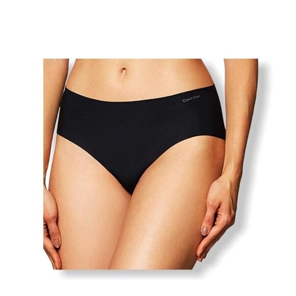 Calvin Klein Women's Invisibles Hipster Panty, Black, 1SZ - Picture 1 of 3